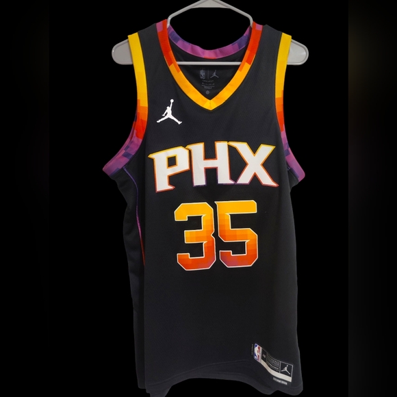 Nike NBA Kevin Durant #35 Black&Orange Phoenix Suns Jersey Size Large - Picture 1 of 3
